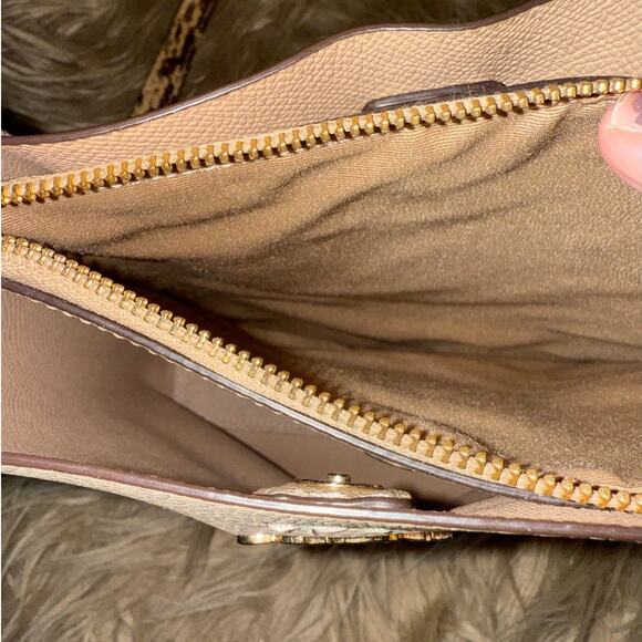 Coach Small Bucket Tote with Crossbody Snakeskin Strap - Picture 4 of 8